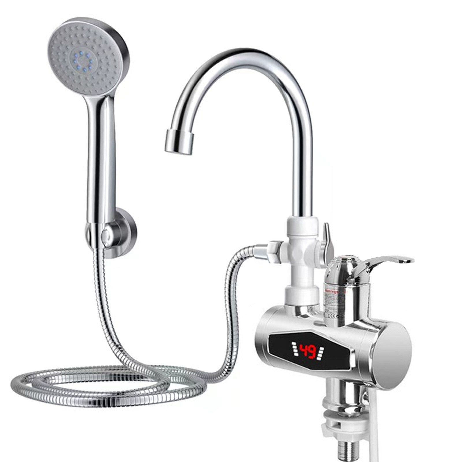 Water Heater 3000W Constant Temperature/Crystal Display Shower Head  /Waterproof | eBay