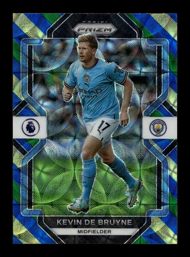 2022-23 Panini Prizm Premier EPL Choice Blue Yellow Green Prizm Kevin de Bruyne