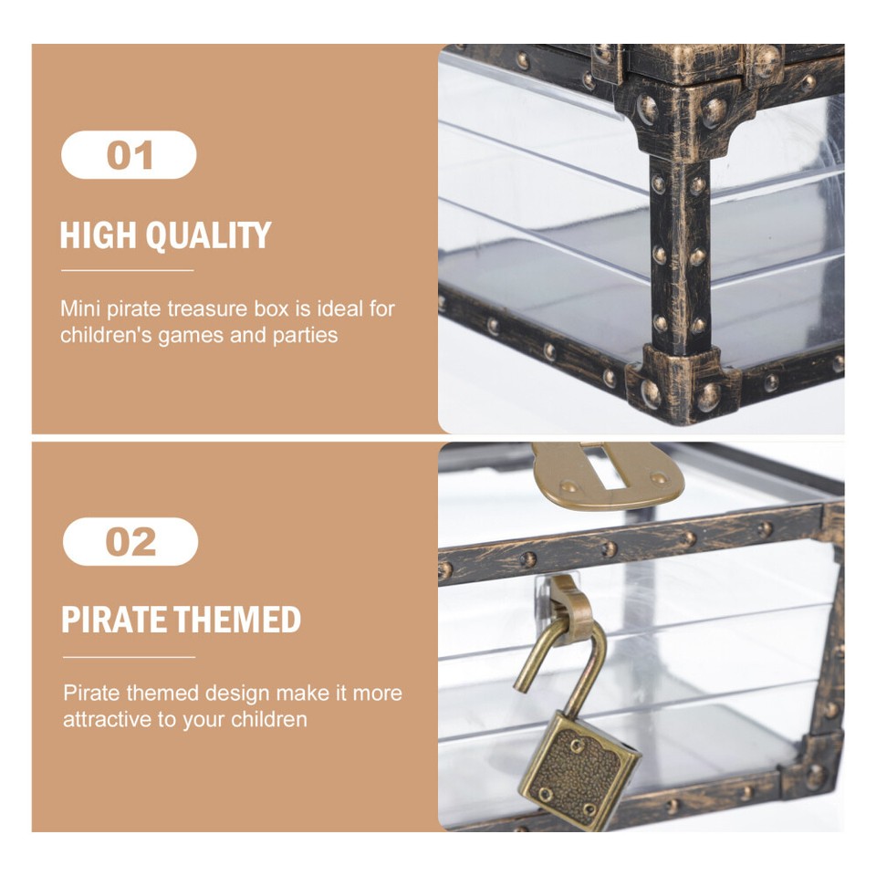 Pirate Gems Chest Pirate Party Favors Retro Treasure Chest Box eBay