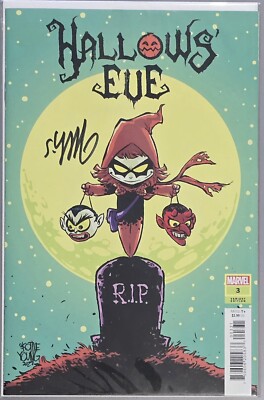 Hallows Eve #3  NM+  Signed Skottie Young Variant Marvel Comics 2023
