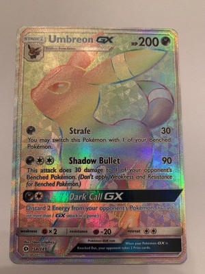 Umbreon GX 154/149 Sun & Moon Rainbow Rare NM-M Pokemon Card | eBay