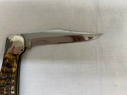 Case Tested XX 6165 SAB hunter Green Bone Handles on Thin Frame - Picture 3 of 5