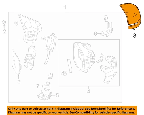 HONDA OEM 17-22 CR-V,HR-V Front Door Outside Mirrors-Mirror Cover 76251T1WA01ZU