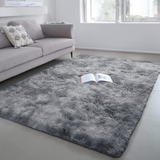 Large Shaggy Rug Fluffy Rugs Anti-Slip Living Room Bedroom Soft Carpet Floor Mat