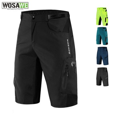 Herren Radlerhose Mountainbike Baggy MTB Cycling Shorts Kurz Fahrradhose Lose