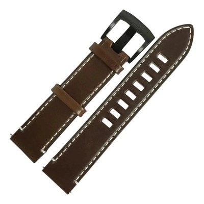 Genuine Edox 20mm Leather Watch Strap w/ Original Buckle 80115 BRZN NDR