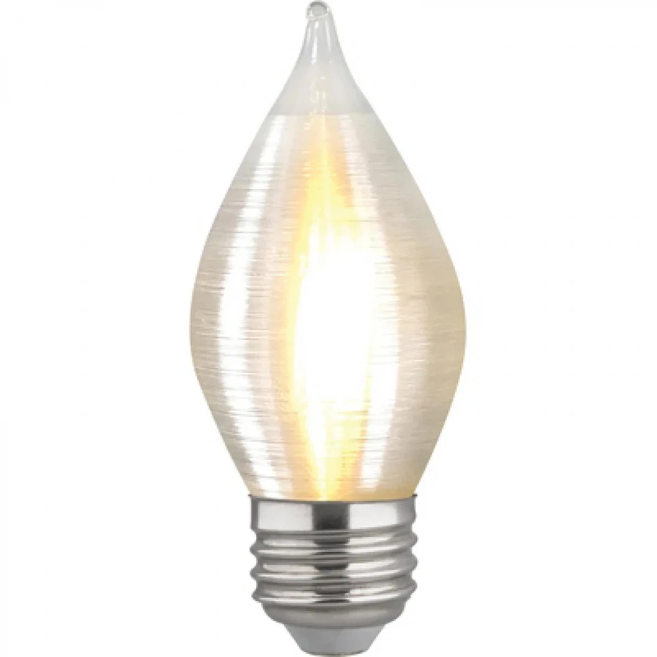 4 Watt C15 LED - Satin Spun - Clear - Medium base - 2700K - 300 Lumens - 120 Vol - Image 3 of 4