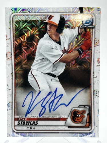 2020 Bowman Mega Box Chrome Mojo Kyle Stowers Auto #BMA-KS