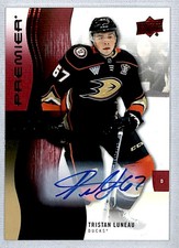 Tristan Luneau 2023-24 UD Premier Rookie Auto #124 Anaheim Ducks