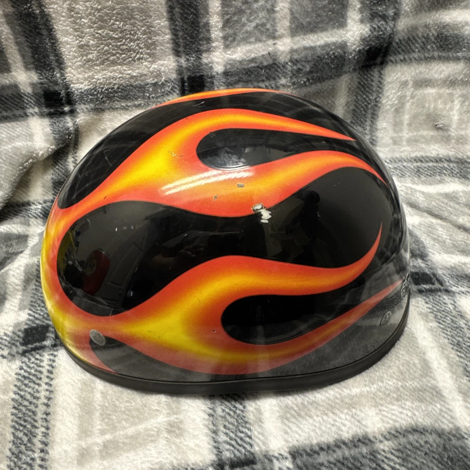 Casco de carreras Skid Lid U-70 negro llama talla grande Foto 3 de 4