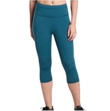 Athleta Accelerate Crop Leggings NWT Oceanic Teal Green High Rise Zip Pocket S