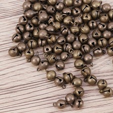 100 Pcs 6mm Jingle Bells Handmade Small Bells DIY Bracelet Jewelry Making Acces