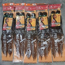 5 Packs Sensationnel X-Pression 2X Pre-Stretched Braid Hair 48  Color SM1B/30