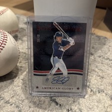 2025 Boys of Summer #AGS-EC Evan Carter American Glory Signatures Red 18/49 