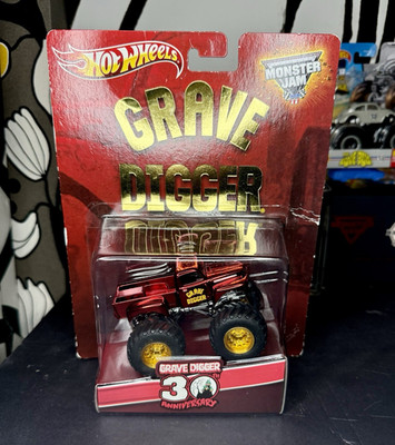 Hot Wheels Monster Jam Grave Digger 30th Anniversary 1:64 Diecast Red Special