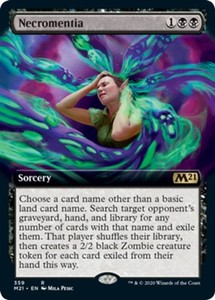 Necromentia - Foil - Extended Art (Core Set 2021)
