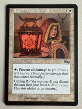 Rune of Protection: Red - MTG - Urza's Saga - ENGL - ©1998 M/NM