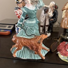 Vintage 1993 Royal Doulton Autumn Time Lady w/ Irish Setter HN3621 DAMAGED