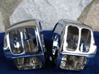 CHROME SWITCH HOUSINGS HARLEY DELUXE FATBOY HERITAGE 96-2011 REPL OE # 70222-96B