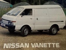 The Nissan Vanette Car Models Sales Info Brochure 1985