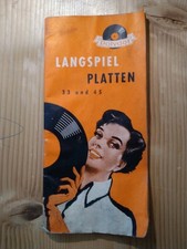 Polydor Katalog Schallplatten 33 45  Werbung alt 1955 Langspielplatten 