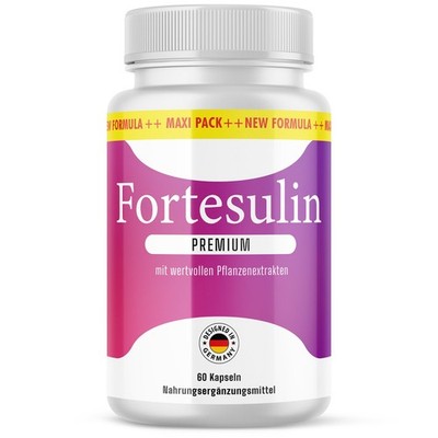 Fortesulin Premium Kapseln | für dein Wohlbefinden | einfache Anwendung | 60 Stk