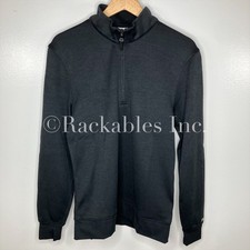 DH0986-010 Nike Dri-FIT Player Men's Half-Zip Golf Sweater Top Black Size Small