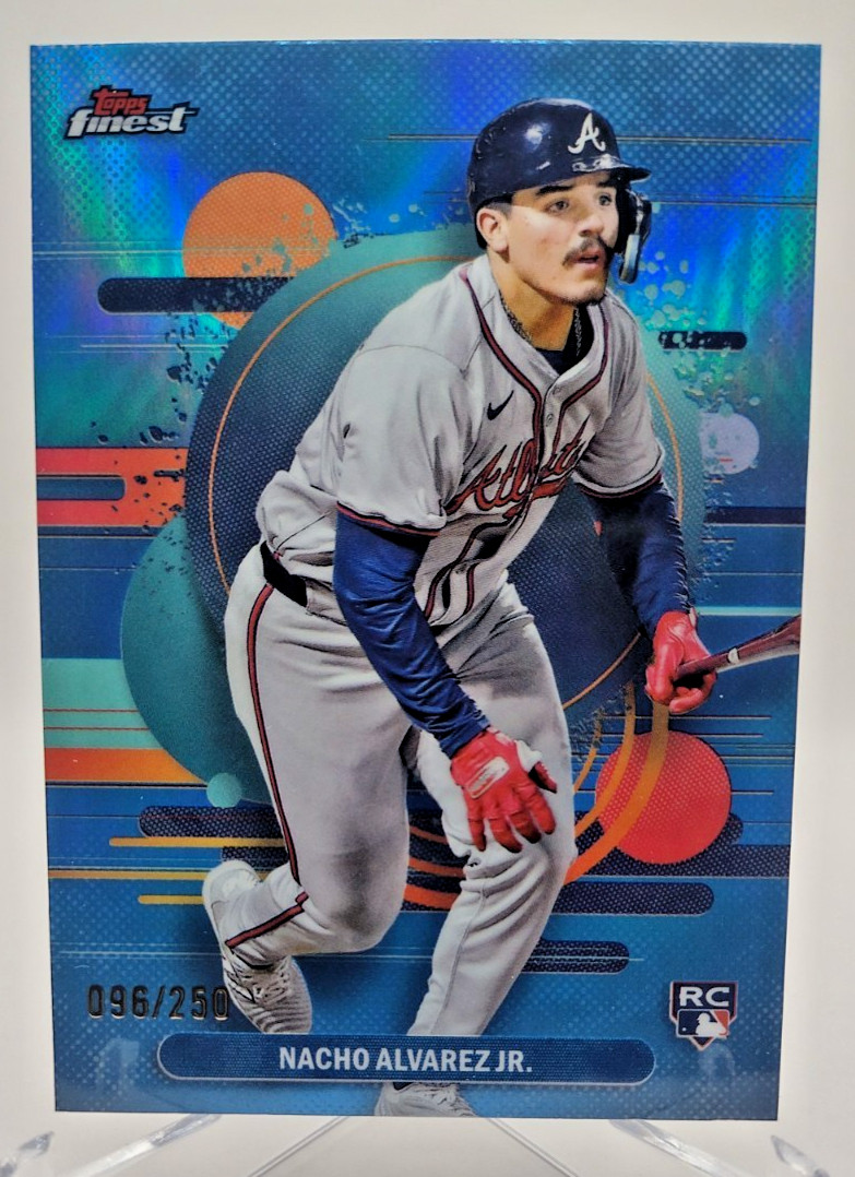 2025 Topps Finest Nacho Alvarez Jr RC #140 Uncommon Sky Blue /250 Braves