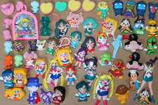 Sailor Moon Magnet + Gashapon + Pingu + Anpanman + Stempel + Spielzeug