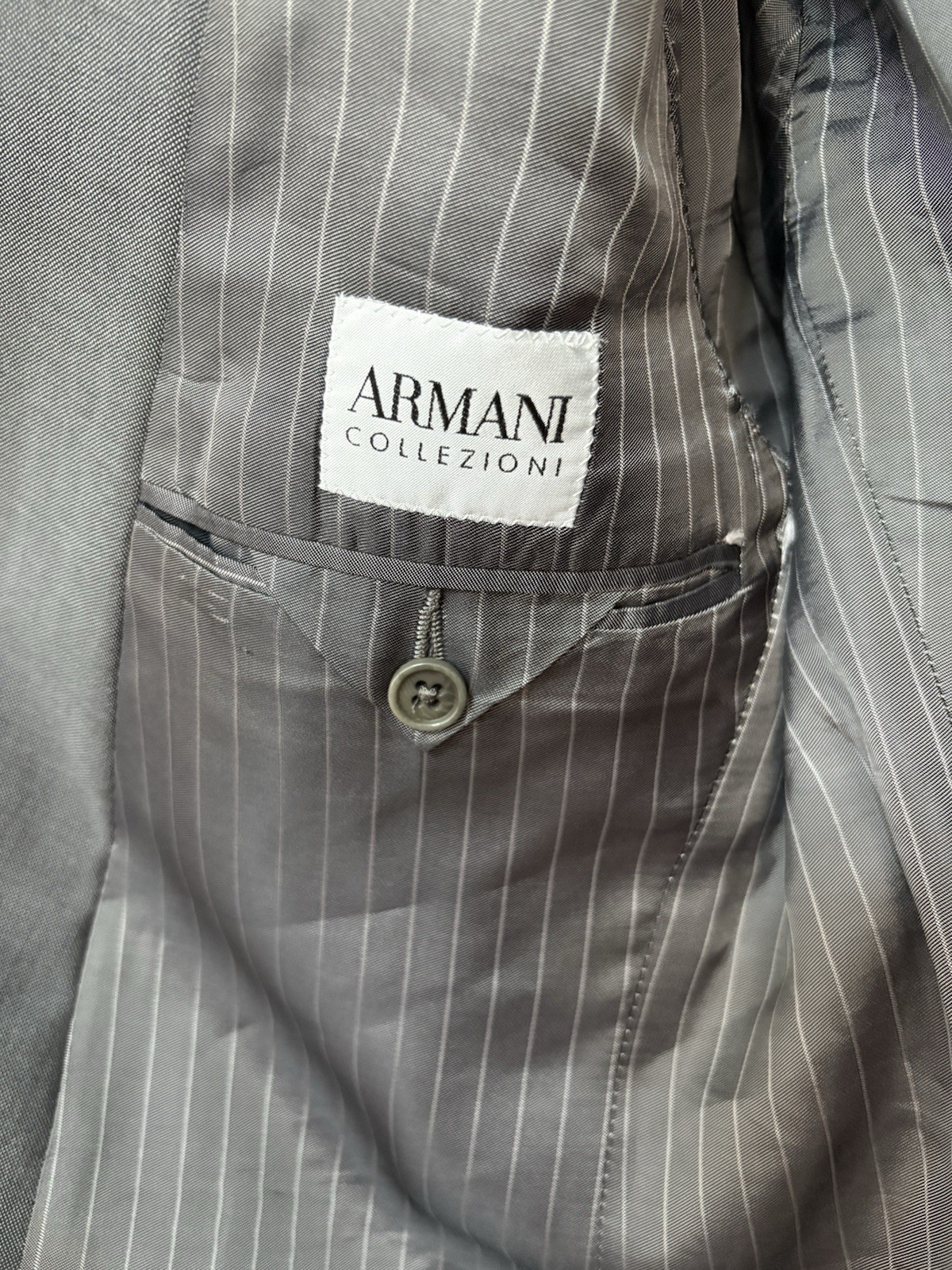 Armani Mens Jacket, Size 50 Grey Excellent Condition image 5