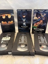 Vintage Batman, Returns, Forever  VHS 3 Movie Lot  90's Classic