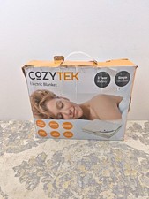 Cozytek Single Electric Blanket 135 x 65cm, Soft Polyester Electric Blanket Fitt