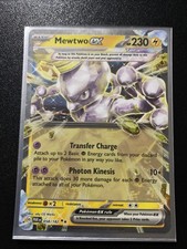 Pokémon TCG Mewtwo EX Paradox Rift Holo Card 058/182 Rare
