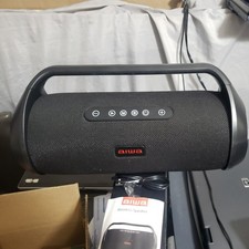 Aiwa AI6034-BLK Bluetooth Boombox Black Portable Stereo Speaker