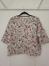 Stradivarius Damen Bluse S mehrfarbig Blumenm...