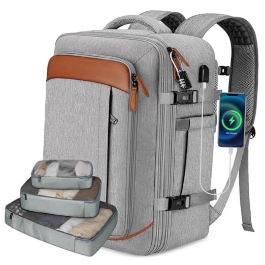  Carry on Backpack, Flight Approved 18x14x8 Travel Backpack 