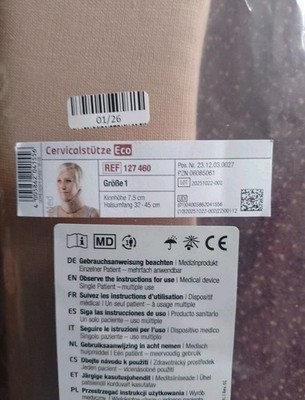 NEU Cervicalstütze Eco Gr.1 Bort Medical Halskrause Schleudertrauma Kinnhöhe 7,5