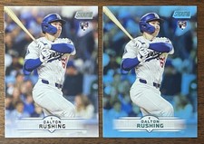 DALTON RUSHING 2025 STADIUM CLUB 154 BASE & LIGHT BLUE SP RC’s DODGERS!