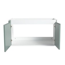 Mint Green Modern Bathroom Storage Unit Floating Vanity Cabinet 36 Inch for