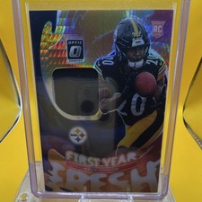 Donruss Optic Kaleb Johnson First Year Fresh Rookie Memorabilia Insert Steelers