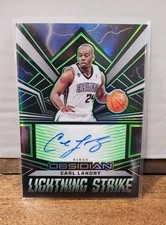 2022-23 Panini Obsidian Lightning Strike Carl Landry #LS-CKS Electric Etch Green