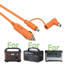 14AWG 12V/24V Car Charger Cable DC7909+8020 Plug for Goal Zero Yeti GZYeti Power
