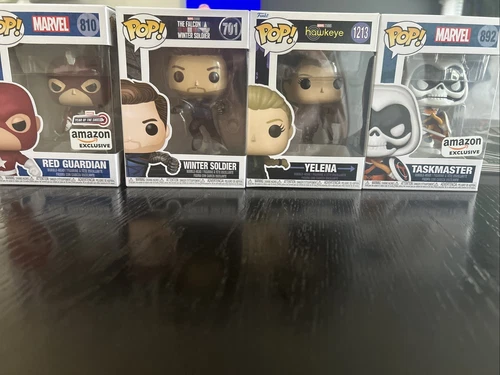 Thunderbolts Funko Pop lot. Red Guardian, Winter Soldier, Yelena, Taskmaster