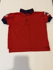 VTG OshKosh Shirt Toddler 2T Red Polo Nautical Retro Novelty Made In USA