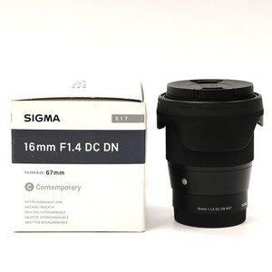 Sigma 16mm F1.4 DC DN Prime Lens Boxed - Sony E-Mount STK 43358