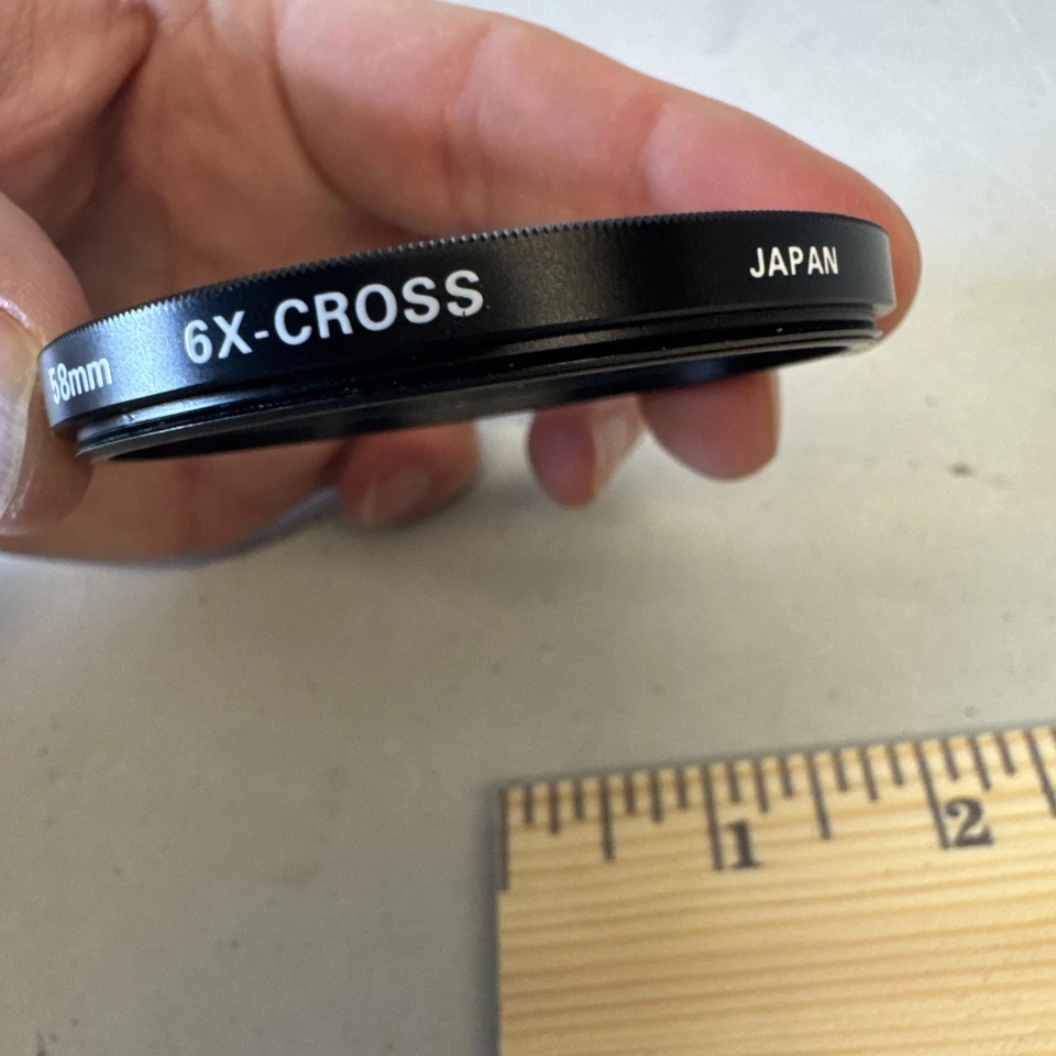 QUANTARAY 58mm 6x Cross Filter Cross Screen - Image 2 of 3