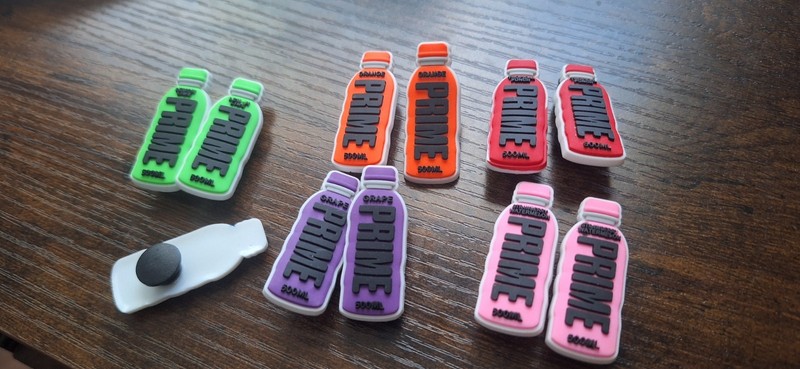 Silicone Focal Beads DIY Beadable Pens Prime Drink 11 Pieces Charms For Crocs