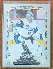 2025-26 O-Pee-Chee - Juuse Saros Rainbow Foil #521 (284/350) 4 Nations Face Off