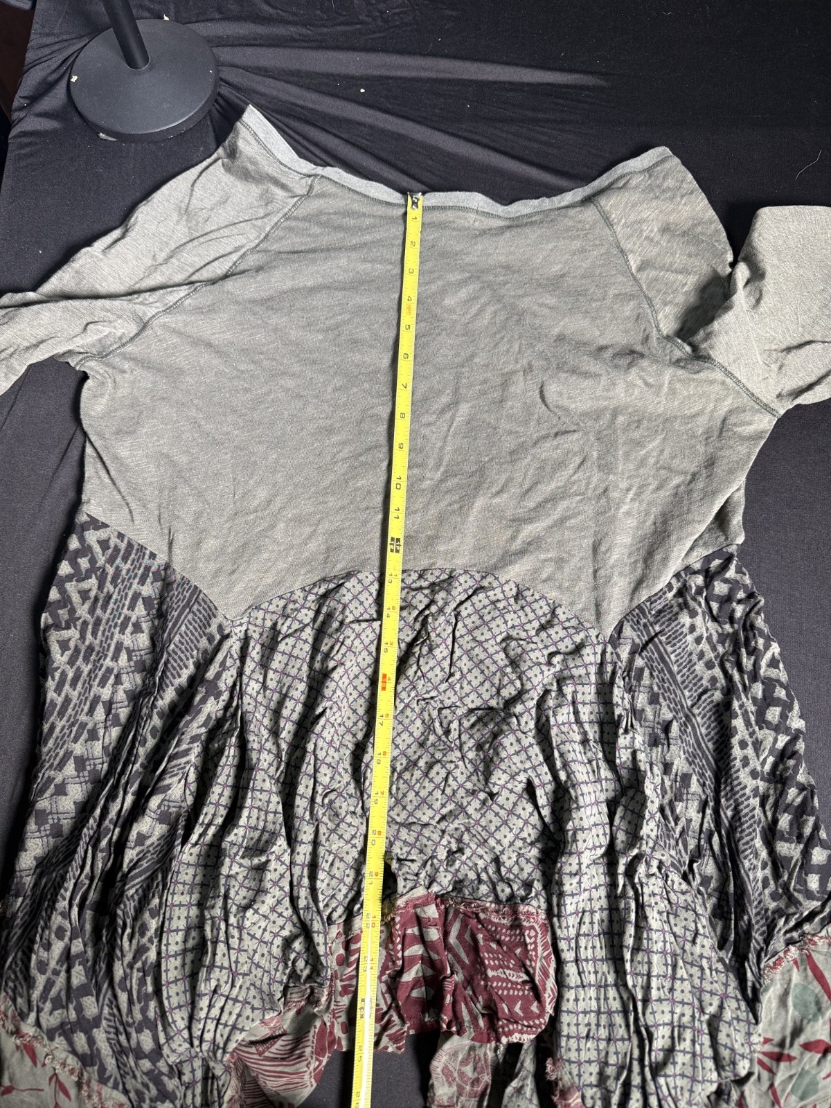 Indigo Thread Co. Boho Hem Tunic patchwork patter… - image 7