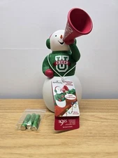 2012 Hallmark Cheer U University Snowman Motion Activated Christmas Cheerleader